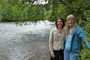 Dawn and I along the Dungeness River